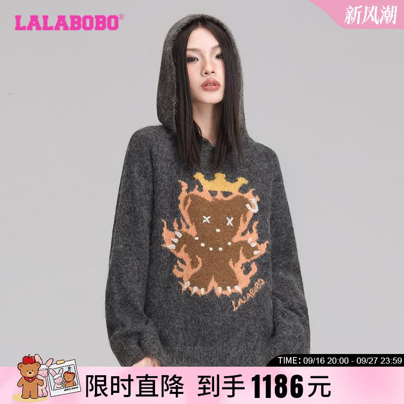 LALABOBO美式复古毛衣