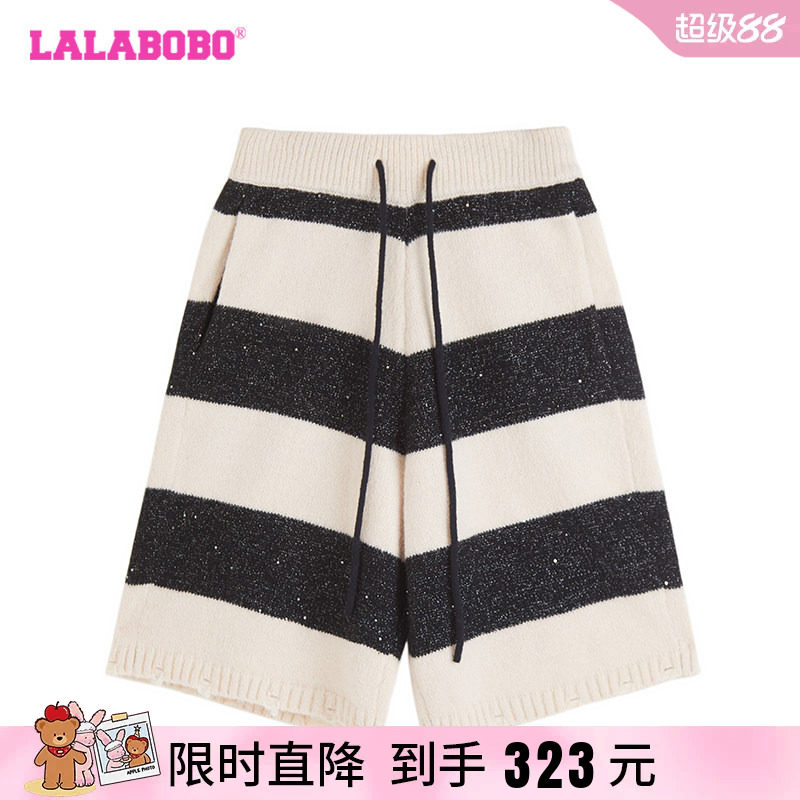 LALABOBO捣蛋鬼条纹毛织