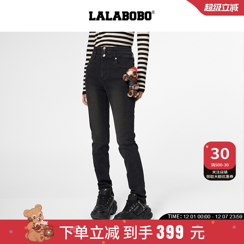 拉拉波波2024秋季牛仔裤