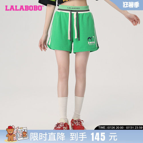 lalabobo2023短裤抽绳美式