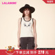 LALABOBO24夏季 WSWT16 LBDB 新款 简约复古休闲可爱套头软糖兔背心