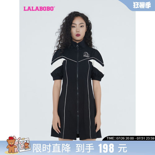 lalabobo2023百搭短袖连衣裙
