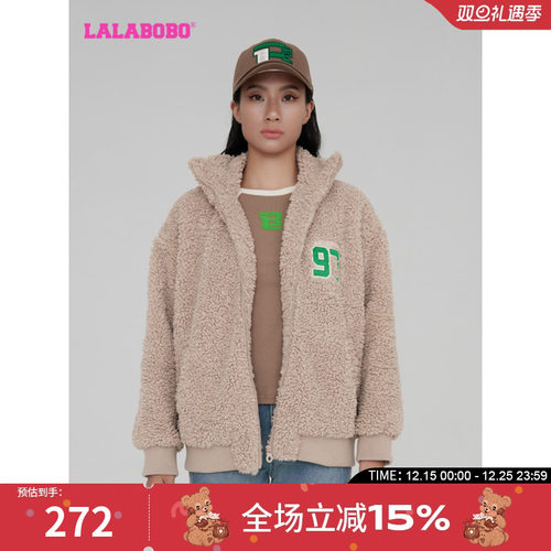 lalabobo2023立领羊羔绒外套