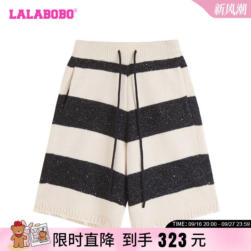 LALABOBO捣蛋鬼条纹毛织