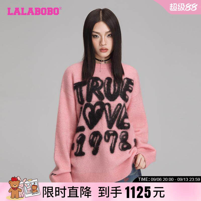 LALABOBO可爱风宽松新款针织毛衣
