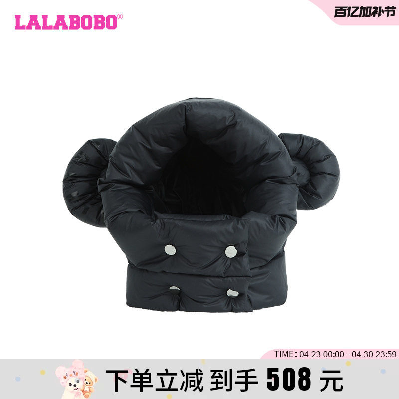 LALABOBO2023冬季新款潮流休闲保暖黑色耳朵帽子女|LBCD-WQLM24