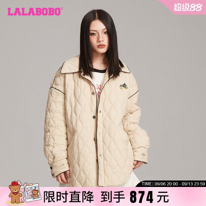 LALABOBO2024冬季新款休闲羽绒服