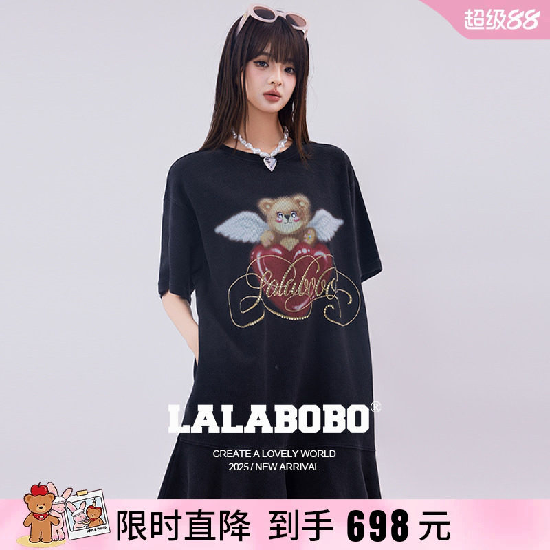 LALABOBO爱心天使熊连衣裙