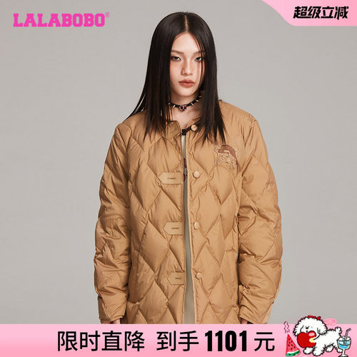 LALABOBO小熊字母轻薄羽绒