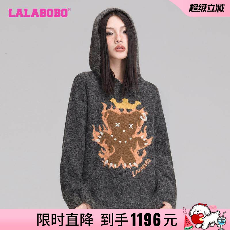 LALABOBO美式复古毛衣