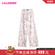 WXZC18 LBDB 多巴胺 LALABOBO24夏甜美可爱纯棉迷彩针织休闲裤