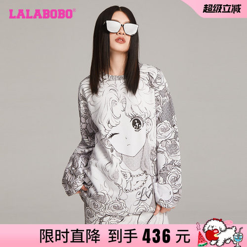 LALABOBO小女孩满印T恤