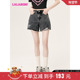 新款 辣妹潮流高腰热裤 显瘦牛仔短裤 LALABOBO2023夏季 LBCB WXZD36