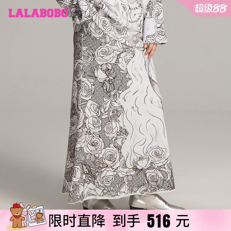 LALABOBO小女孩满印裙