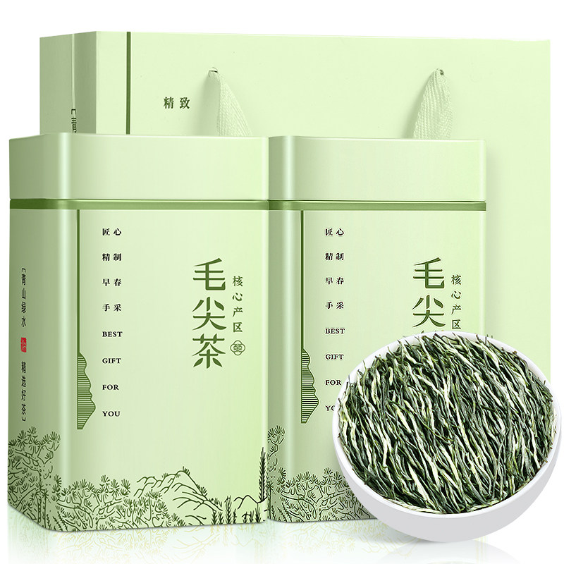 陈一凡毛尖绿茶2023新茶叶明前特级嫩芽浓香型礼盒装250g