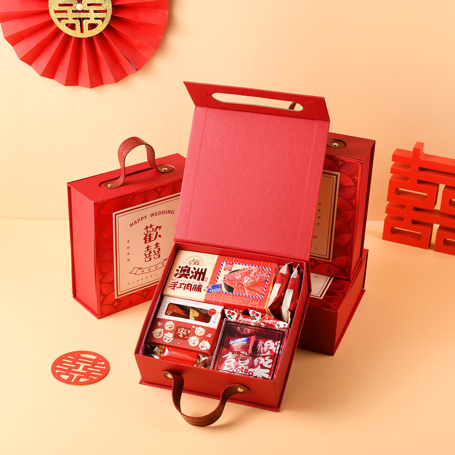 喜糖礼盒成品含糖结婚伴手礼套装礼盒回礼订婚高端礼包婚礼回礼