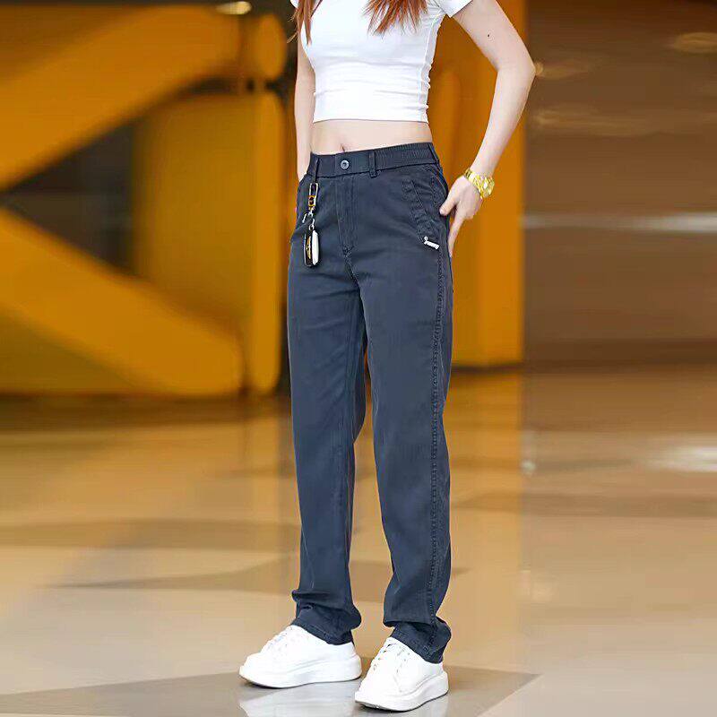 凹凸曼男装2026春季莱赛尔潮流直筒免烫商务弹力垂感时尚休闲裤a7