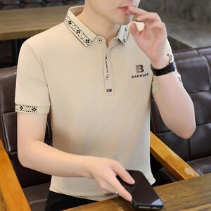 轩仪桦男士POLO衫正玺服装店夏季新款潮牌翻领短袖时尚休闲男装a9