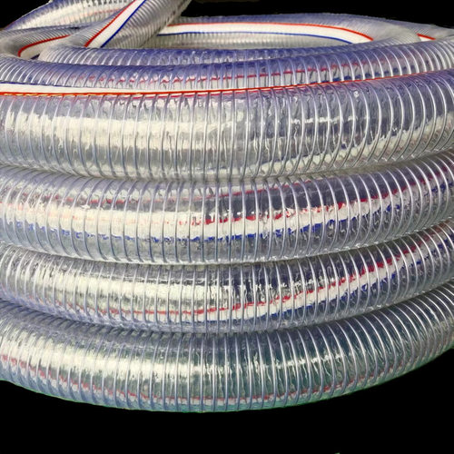 钢丝管软管透明钢丝管骨架真空管50水管pvc加厚钢丝软管抽水管