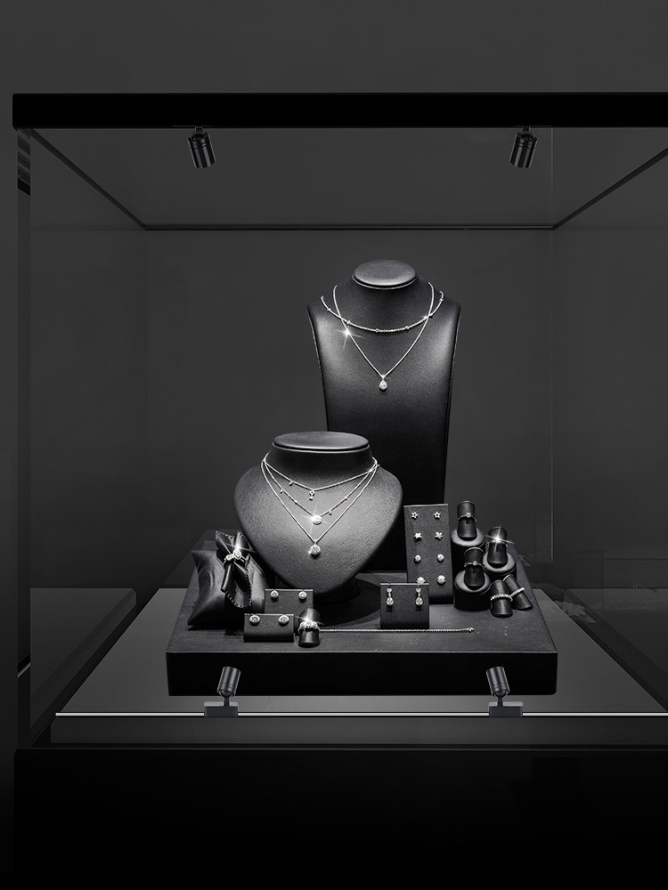 展示柜首饰珠宝迷你灯诗可24v微型照明灯博物馆小射灯 磁吸轨道灯