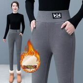 女外穿新爆款 冬季 加绒加厚保暖裤 睿弘荣好物羊羔绒打底裤 棉裤 a39
