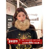 HuoHuo 女太阳神落肩印花加厚保暖卫衣 新款 太阳女神 小众图腾