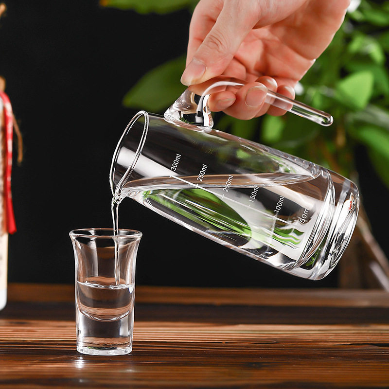 家用玻璃分酒器白酒公杯
