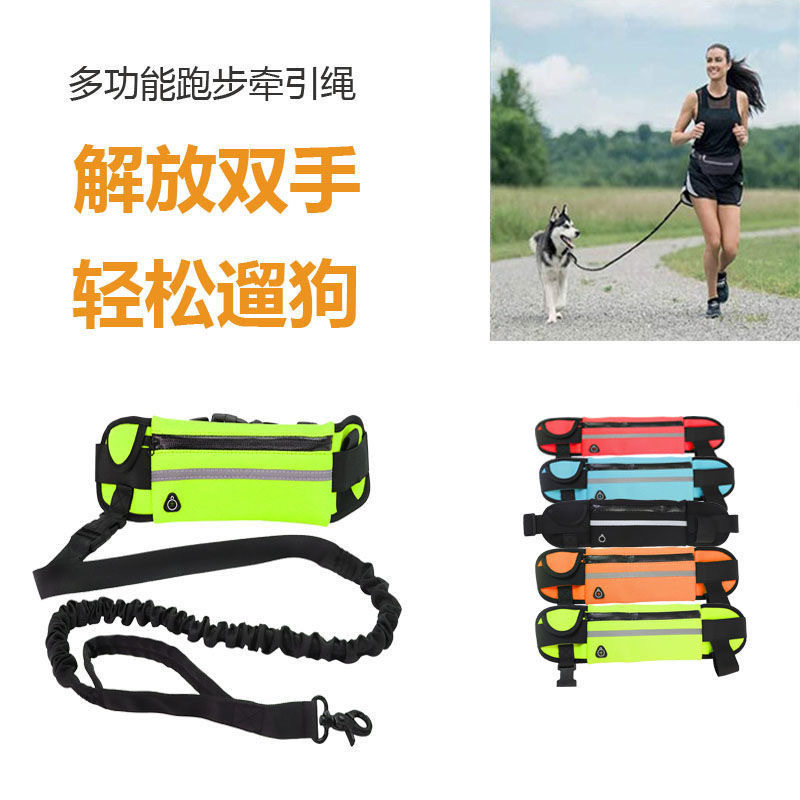 新款宠物训练腰包遛狗绳