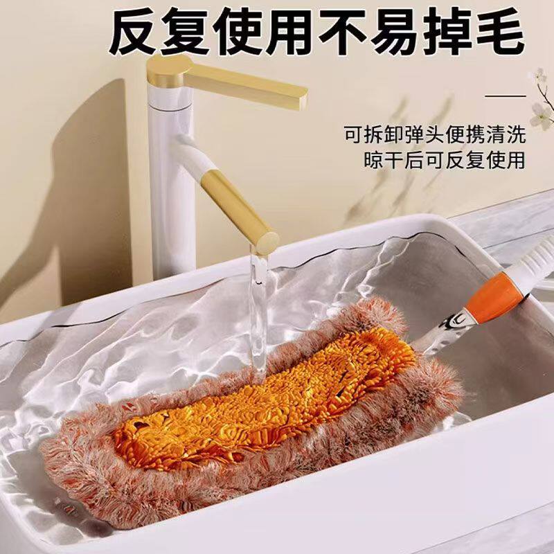 除尘向日葵鸡毛掸子扫灰拖把伸缩家用清洁天花板灰尘打扫神器床底
