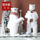 2025圣诞雪人公仔摆件落地装 饰场景布置 饰品酒店商场圣诞氛围装