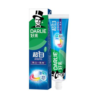 DARLIE超白多效护理牙膏茶倍健茉莉白茶40g亮白牙膏