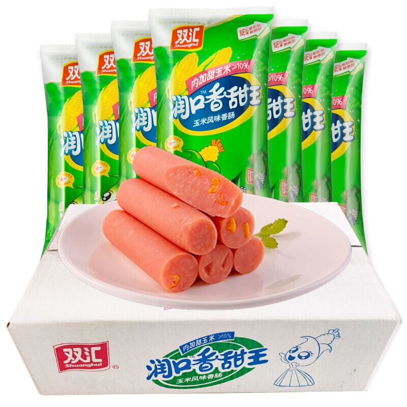 双汇玉米肠润口香甜王300g火腿肠