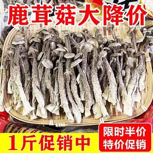 鹿茸菇干货500g包邮鹿茸菌非特级鹿茸菇云南特产脆脆菇煲汤材香菇