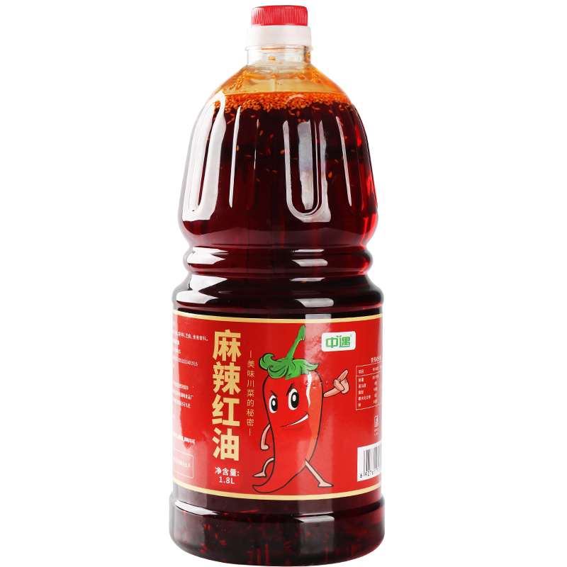 四川麻辣红油1.8L商用桶装拌菜油