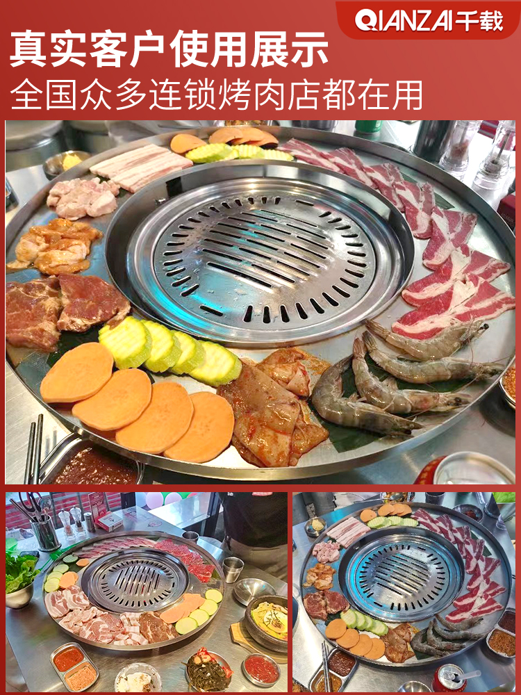 餐盘网红店特色不锈钢火锅托盘餐具创意游泳呼啦圈店韩式烤肉圆环