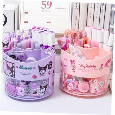 Sanrio Anime Rotating Pen Holder Kuromi Melody Cinnamoroll K