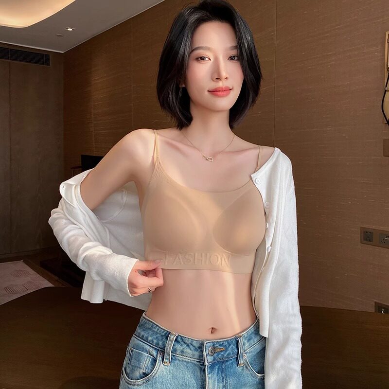 无痕粉底液内衣女薄款大胸显小胸