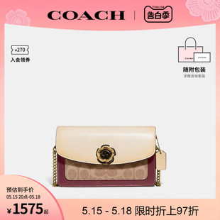 女士PARKER山茶花单肩斜挎包链条包 COACH 蔻驰官方 奥莱款 1680