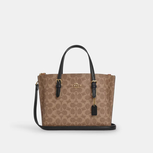 COACH/蔻驰官方 奥莱款女士MOLLIE 25单肩斜挎手提包托特包CV965