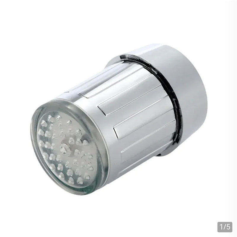 德国工艺三色温控水龙头鲸喜码头出水嘴智能发光LED灯变色起泡a3