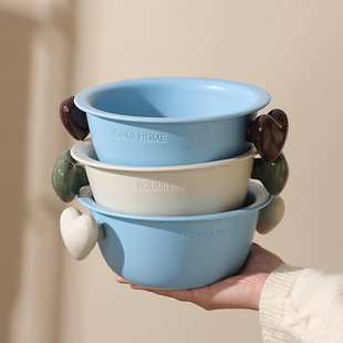 新款 高颜值洗水果小号沥水篮双层家用厨房洗菜篮备菜盆可爱果蔬篮