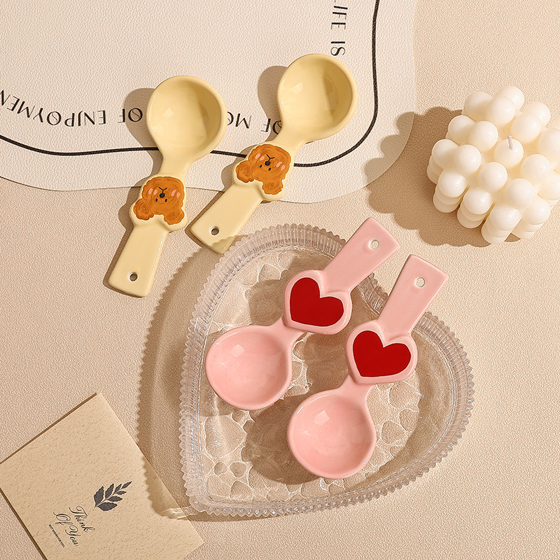 小汤勺子陶瓷儿童汤勺一人一勺