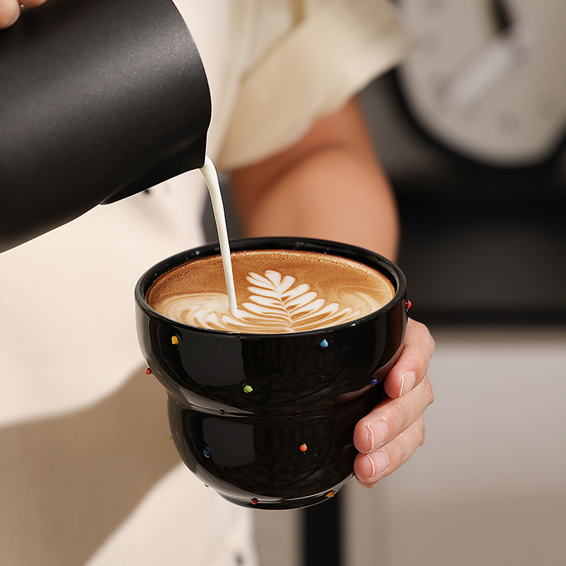 釉下彩陶瓷咖啡杯拉花杯