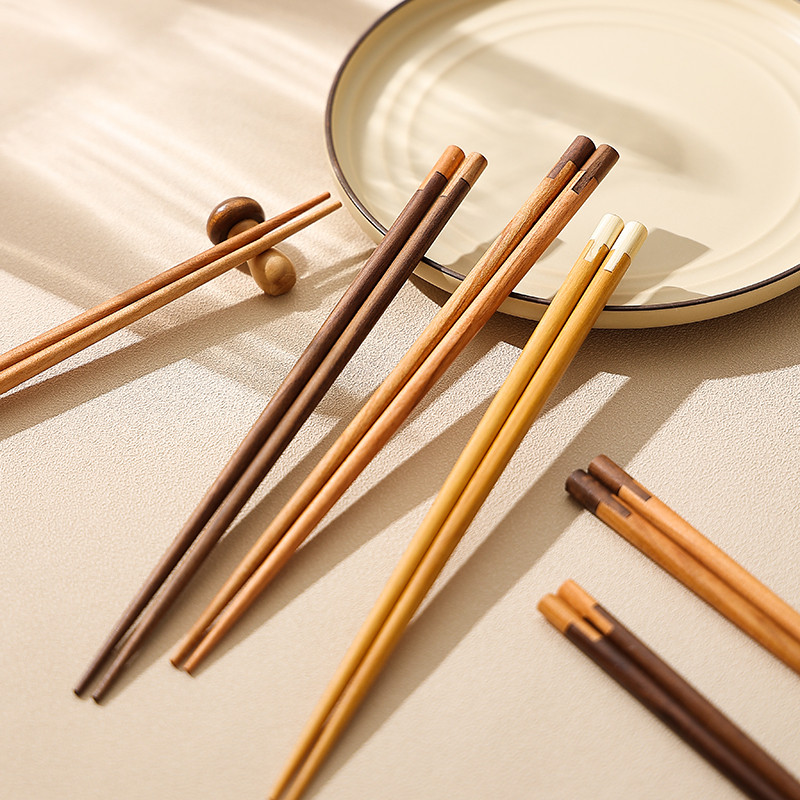 胡桃木筷子个性家用实木筷