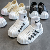 防滑女童外穿洞洞鞋 可下水亲子鞋 沙滩鞋 凉鞋 儿童凉鞋 2025男童夏款