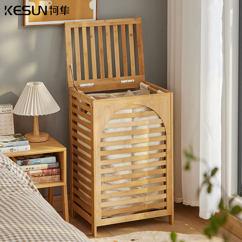 脏衣服收纳筐家用ins网红大容量日式脏衣篓带盖分区脏衣篮收纳筐,收纳整理,脏衣篮,淘宝优惠券,粉丝福利购,淘宝优惠卷