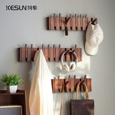 进门玄关挂衣钩免打孔钢琴键挂衣架门后挂钩挂衣架墙上壁挂衣帽架