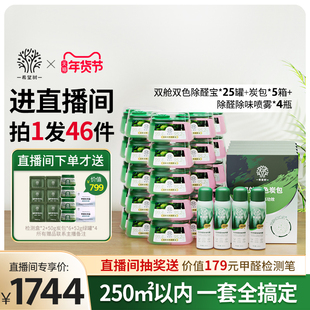 【店播专属】希望树除甲醛新房家用甲醛清除剂25双舱5炭包4喷雾