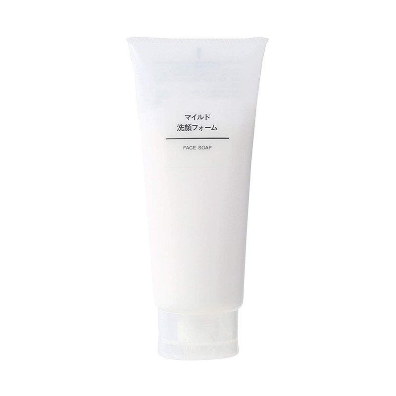 日本代购 MUJI/无印良品洁面乳 含杏汁桃叶保湿成分 水润肌肤200g