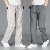 休闲裤 长裤 宽松直筒裤 薄款 多口袋大码 纯棉运动裤 裤 春夏季 子男工装